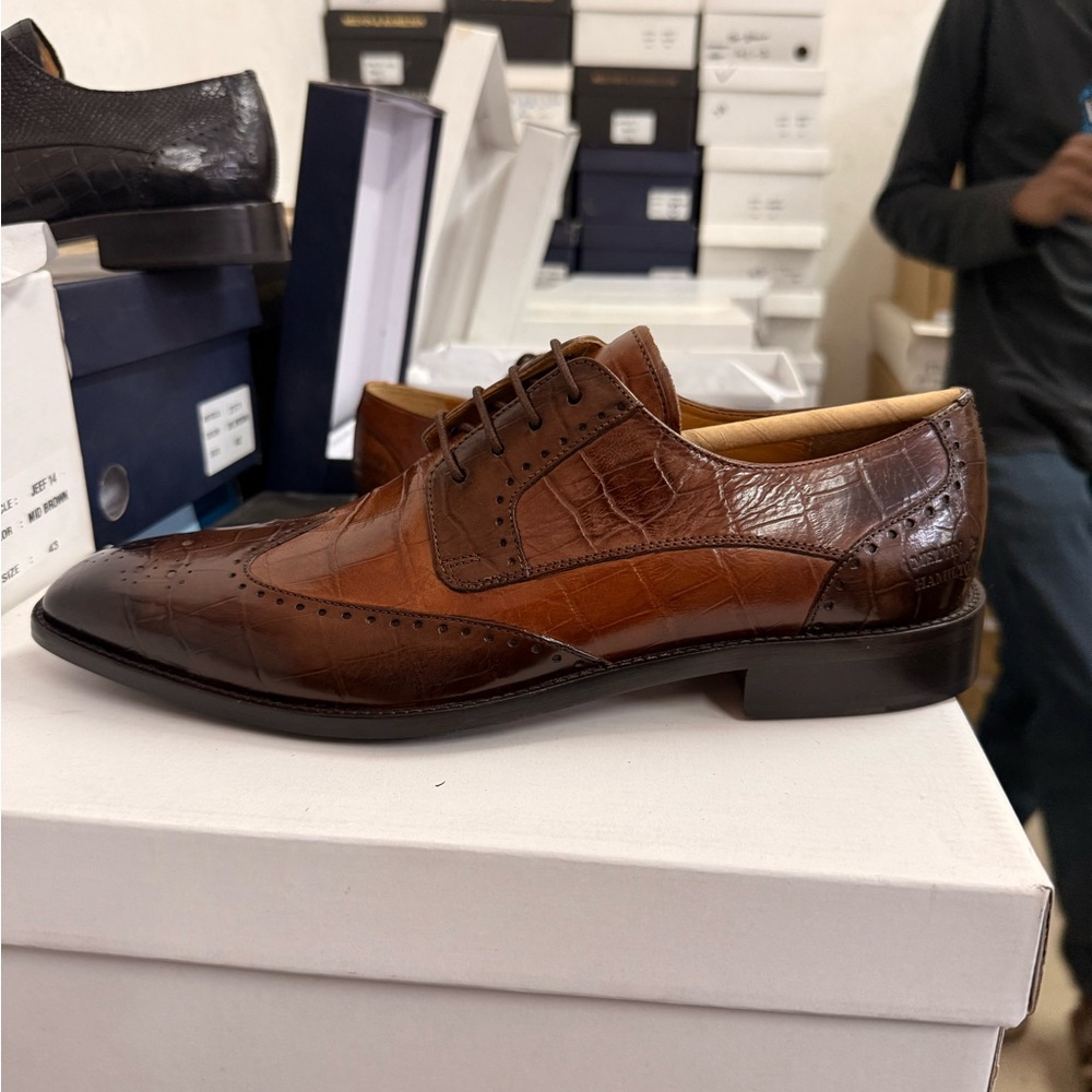 MELVIN & HAMILTON Brown AND BLACK Leather Oxford Shoes